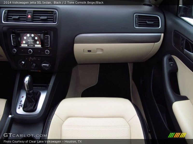 Black / 2 Tone Cornsilk Beige/Black 2014 Volkswagen Jetta SEL Sedan