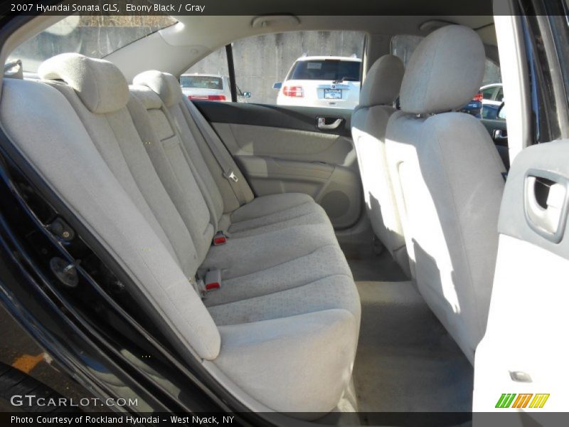 Ebony Black / Gray 2007 Hyundai Sonata GLS