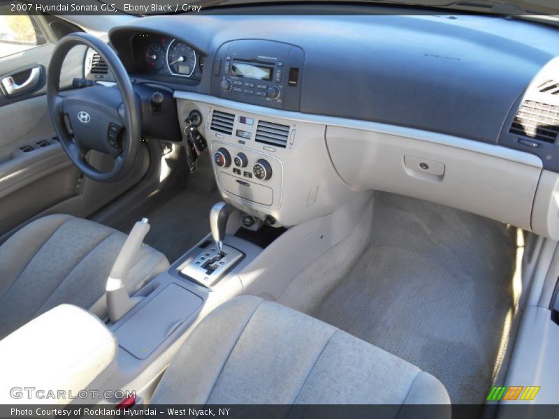 Ebony Black / Gray 2007 Hyundai Sonata GLS