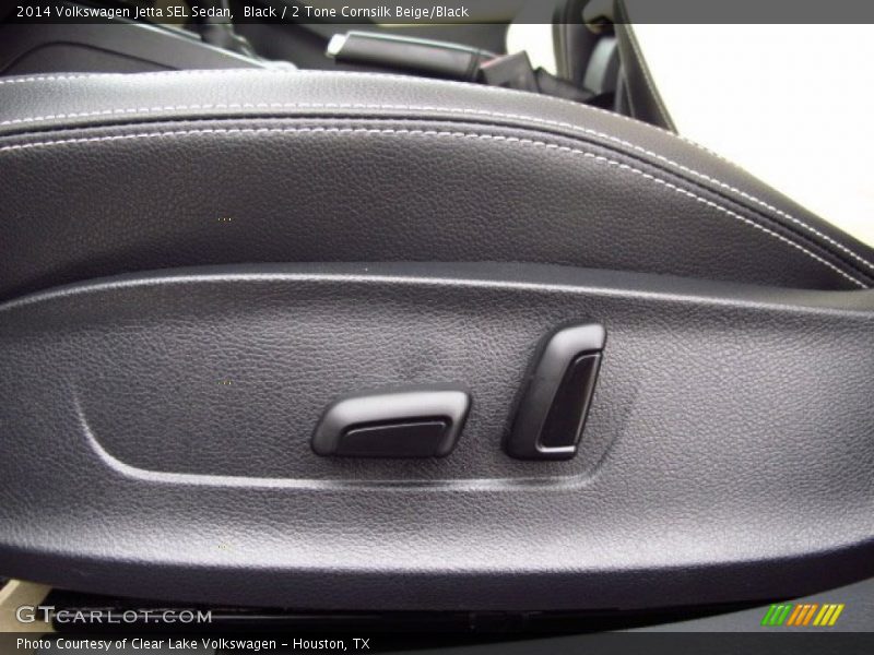 Black / 2 Tone Cornsilk Beige/Black 2014 Volkswagen Jetta SEL Sedan