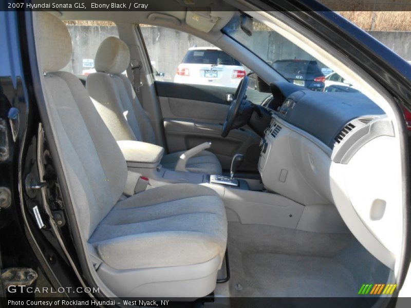 Ebony Black / Gray 2007 Hyundai Sonata GLS