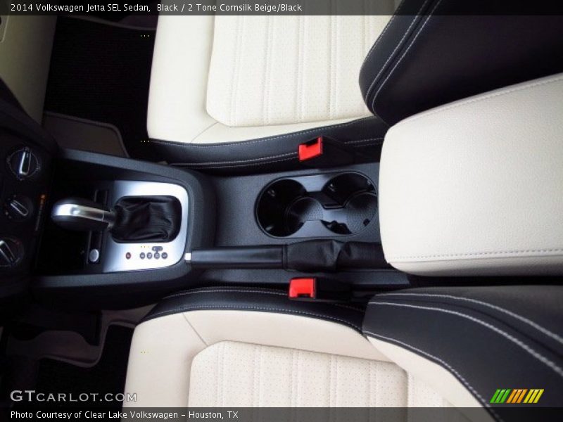 Black / 2 Tone Cornsilk Beige/Black 2014 Volkswagen Jetta SEL Sedan