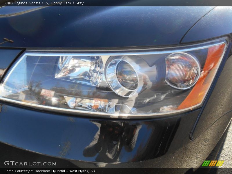 Ebony Black / Gray 2007 Hyundai Sonata GLS