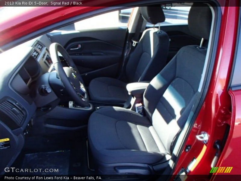 Signal Red / Black 2013 Kia Rio EX 5-Door