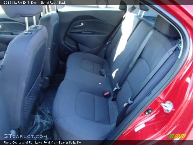 Signal Red / Black 2013 Kia Rio EX 5-Door