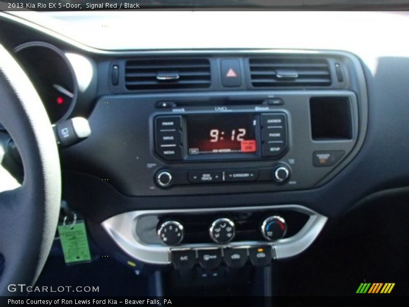 Signal Red / Black 2013 Kia Rio EX 5-Door