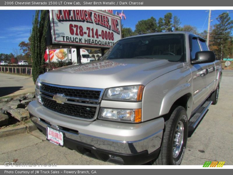 Silver Birch Metallic / Dark Charcoal 2006 Chevrolet Silverado 1500 LT Crew Cab