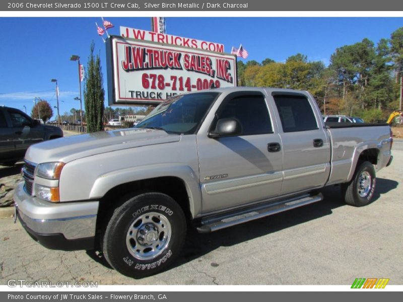 Silver Birch Metallic / Dark Charcoal 2006 Chevrolet Silverado 1500 LT Crew Cab