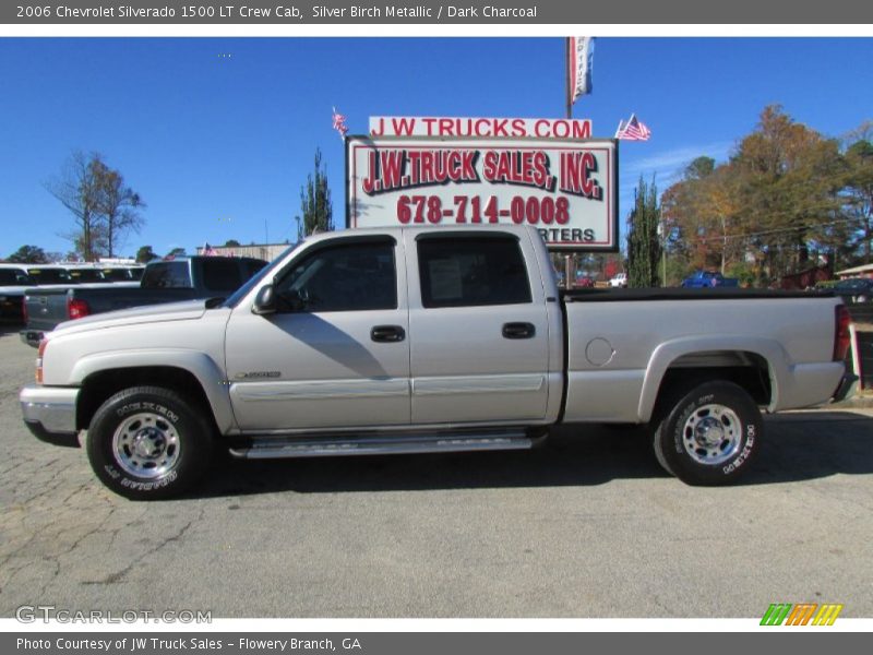 Silver Birch Metallic / Dark Charcoal 2006 Chevrolet Silverado 1500 LT Crew Cab