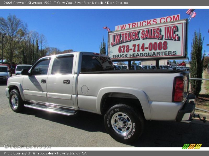 Silver Birch Metallic / Dark Charcoal 2006 Chevrolet Silverado 1500 LT Crew Cab