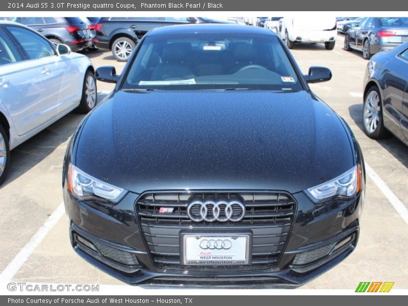 Phantom Black Pearl / Black 2014 Audi S5 3.0T Prestige quattro Coupe