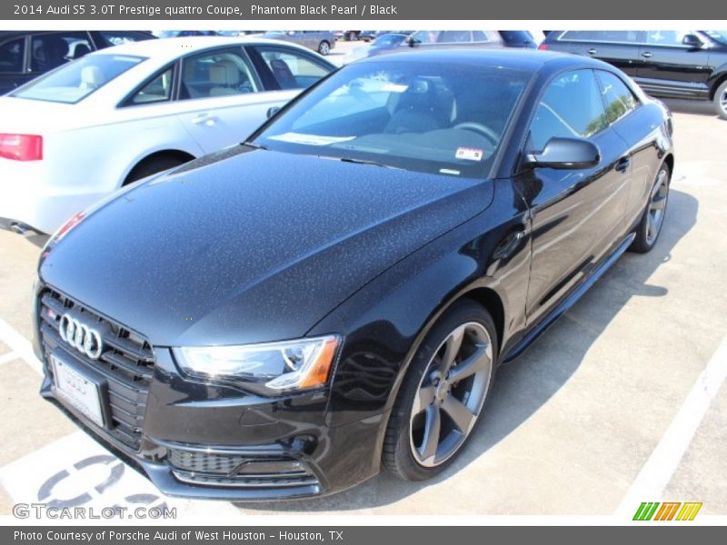 Phantom Black Pearl / Black 2014 Audi S5 3.0T Prestige quattro Coupe