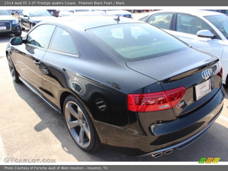 Phantom Black Pearl / Black 2014 Audi S5 3.0T Prestige quattro Coupe