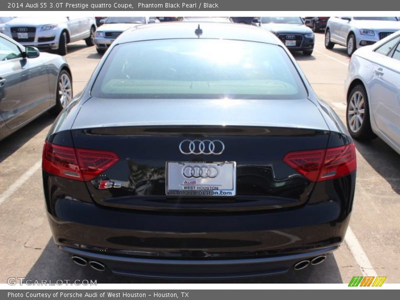 Phantom Black Pearl / Black 2014 Audi S5 3.0T Prestige quattro Coupe
