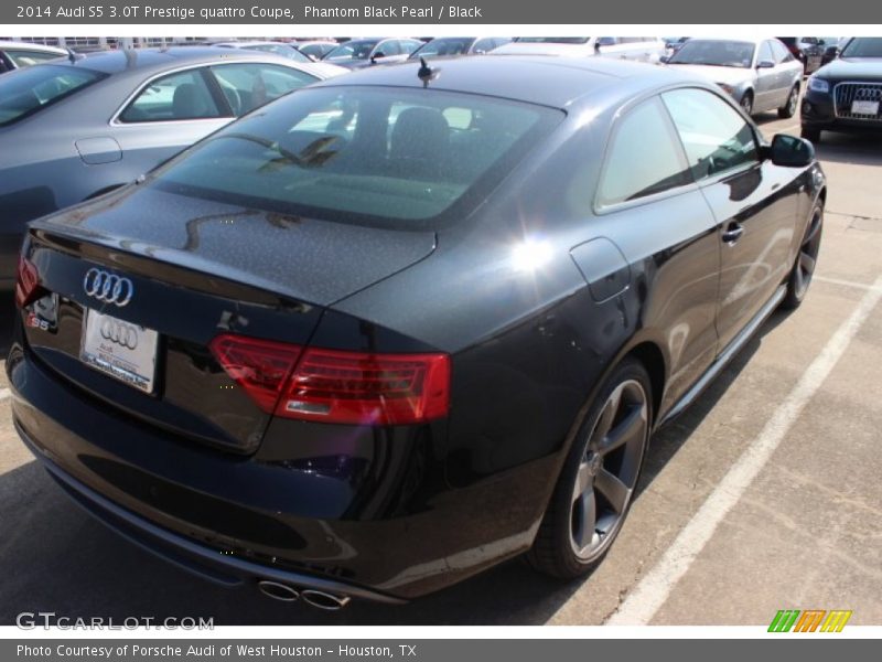 Phantom Black Pearl / Black 2014 Audi S5 3.0T Prestige quattro Coupe