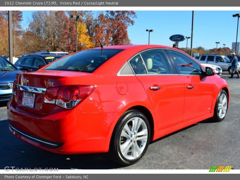 Victory Red / Cocoa/Light Neutral 2012 Chevrolet Cruze LTZ/RS