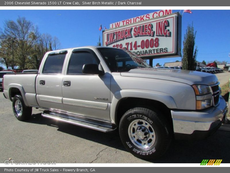 Silver Birch Metallic / Dark Charcoal 2006 Chevrolet Silverado 1500 LT Crew Cab