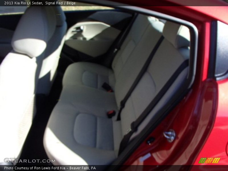 Signal Red / Beige 2013 Kia Rio LX Sedan