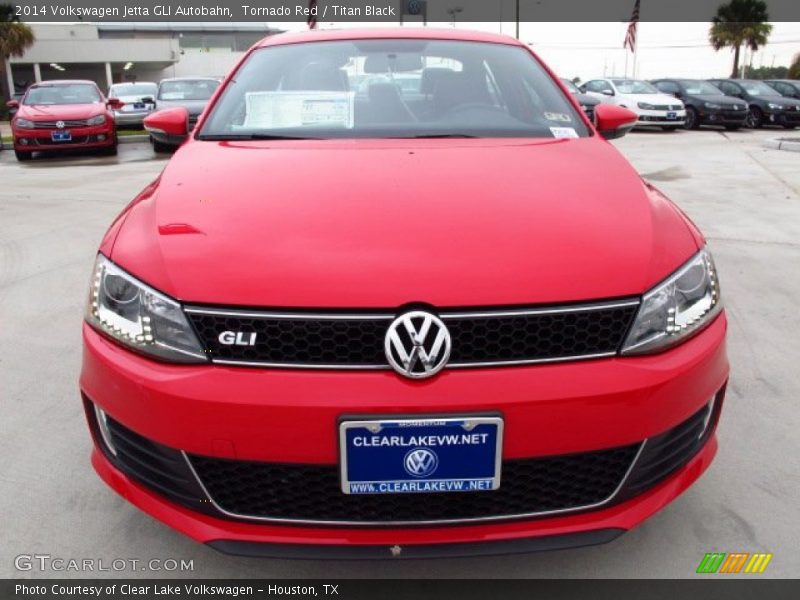 Tornado Red / Titan Black 2014 Volkswagen Jetta GLI Autobahn