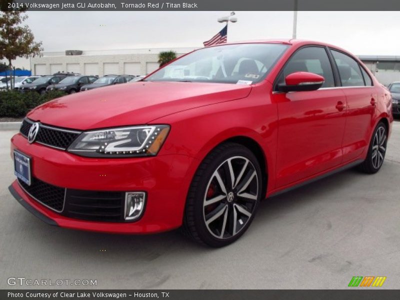Tornado Red / Titan Black 2014 Volkswagen Jetta GLI Autobahn