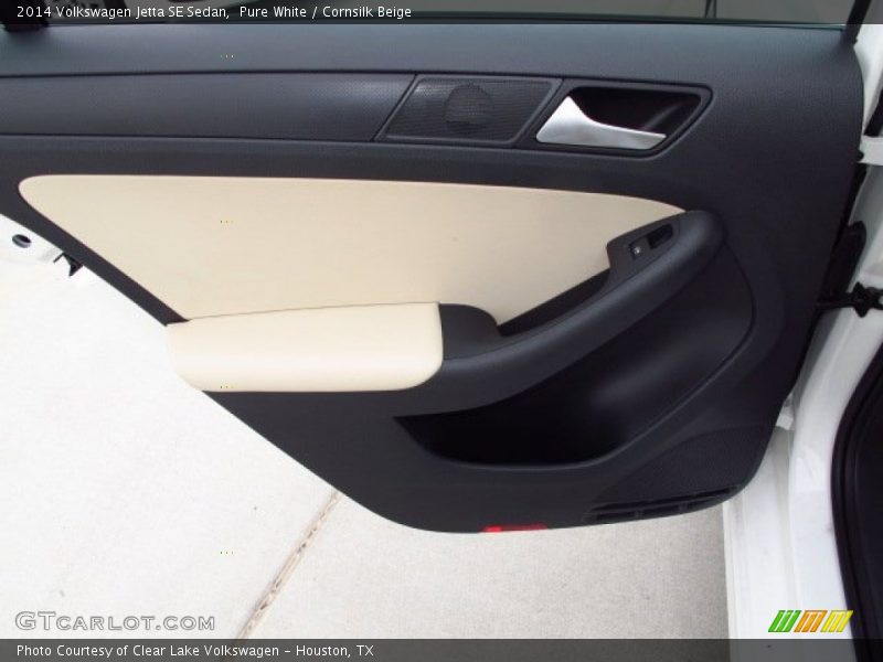 Pure White / Cornsilk Beige 2014 Volkswagen Jetta SE Sedan