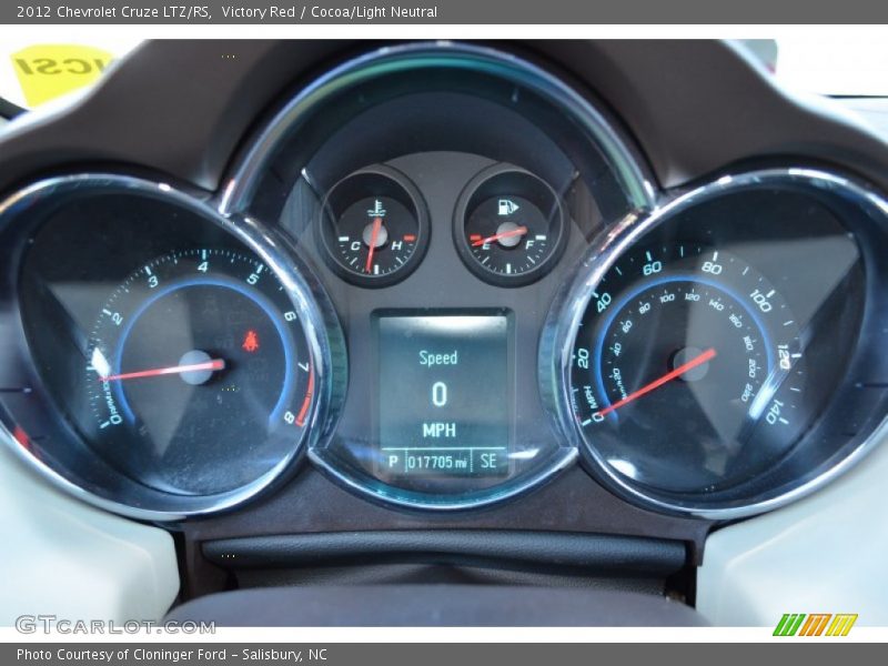Victory Red / Cocoa/Light Neutral 2012 Chevrolet Cruze LTZ/RS