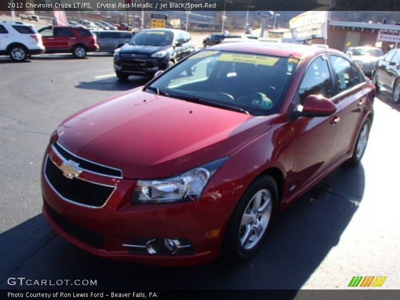 Crystal Red Metallic / Jet Black/Sport Red 2012 Chevrolet Cruze LT/RS