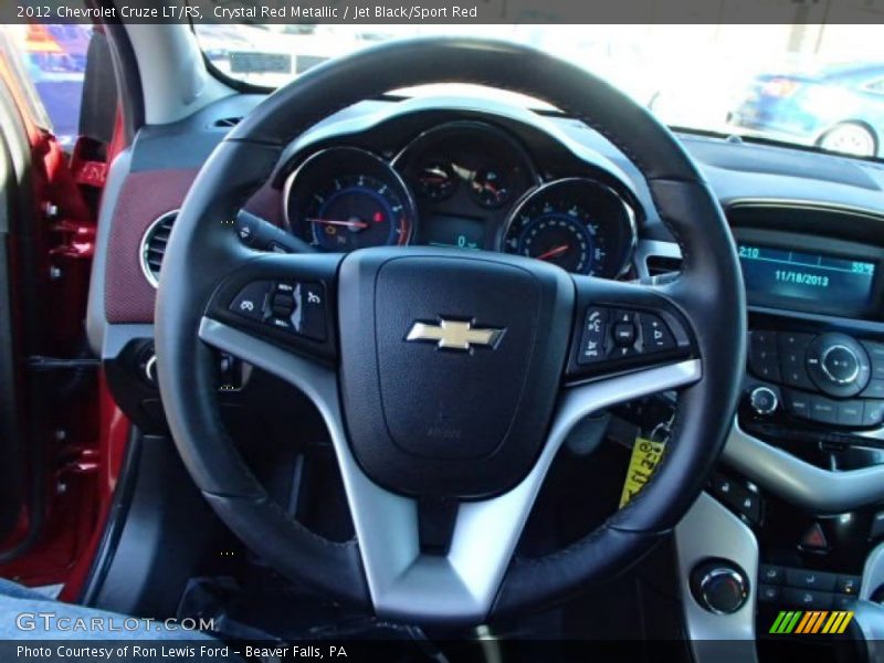 Crystal Red Metallic / Jet Black/Sport Red 2012 Chevrolet Cruze LT/RS