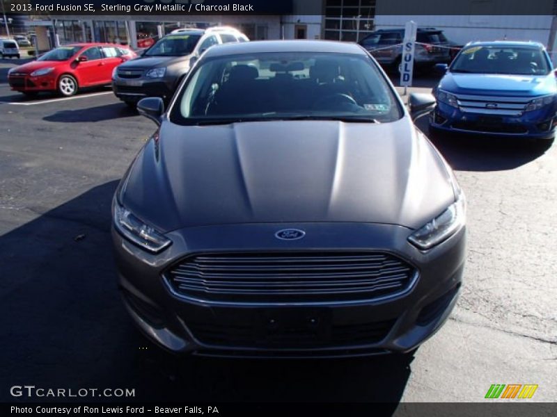 Sterling Gray Metallic / Charcoal Black 2013 Ford Fusion SE
