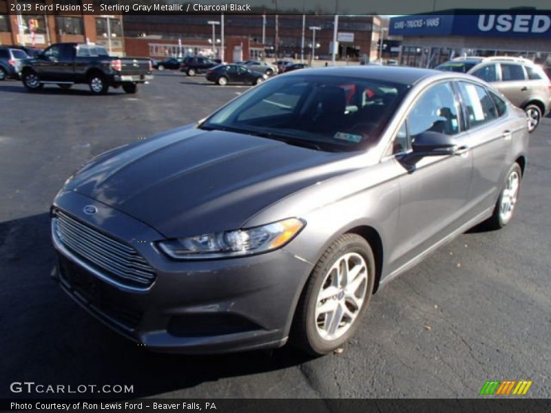 Sterling Gray Metallic / Charcoal Black 2013 Ford Fusion SE