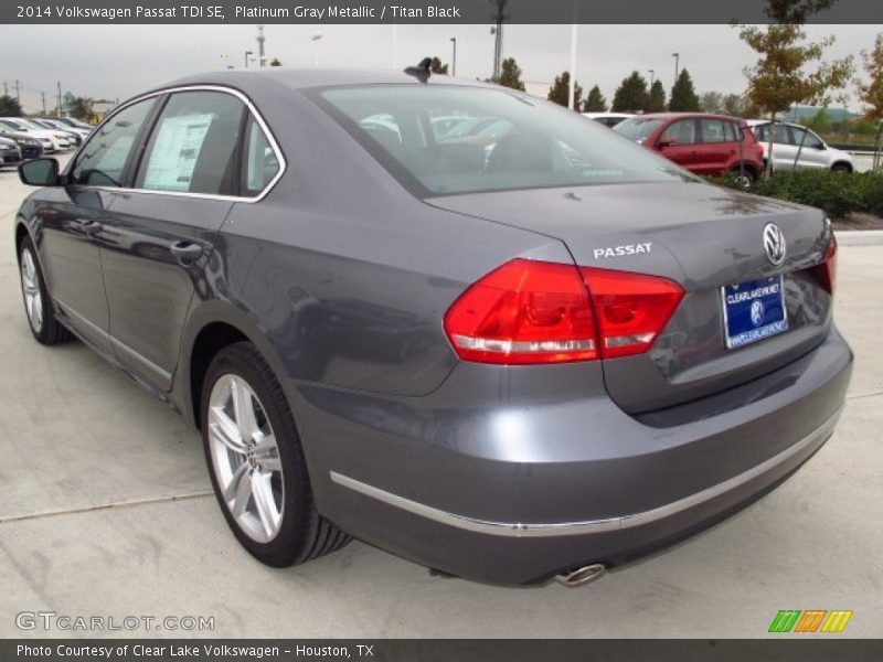 Platinum Gray Metallic / Titan Black 2014 Volkswagen Passat TDI SE