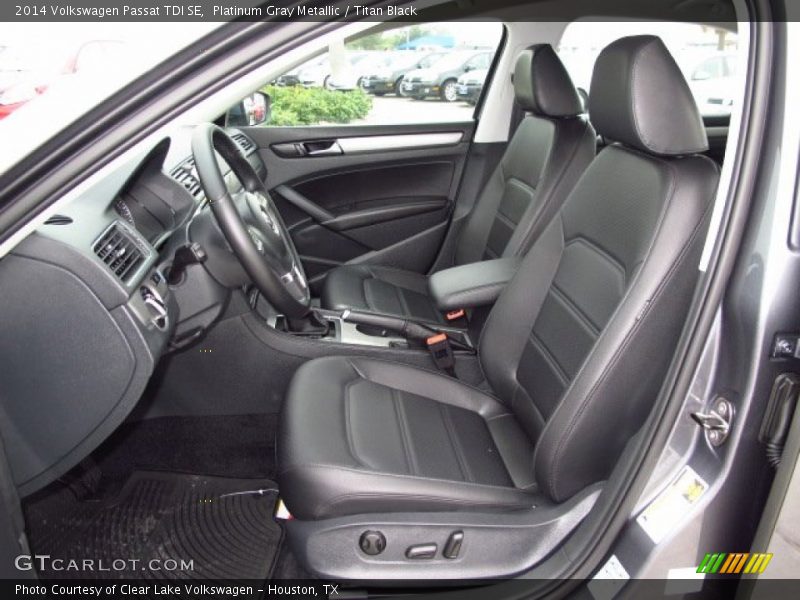Platinum Gray Metallic / Titan Black 2014 Volkswagen Passat TDI SE