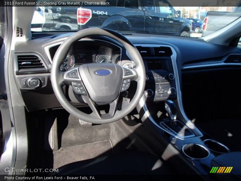 Sterling Gray Metallic / Charcoal Black 2013 Ford Fusion SE