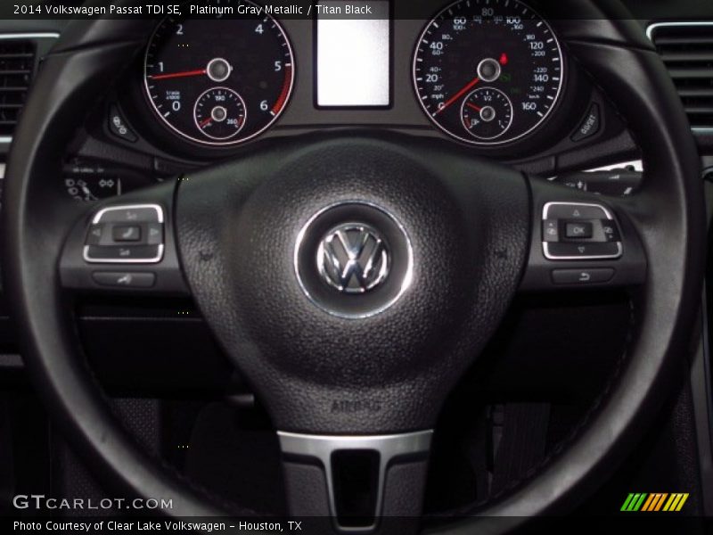 Platinum Gray Metallic / Titan Black 2014 Volkswagen Passat TDI SE