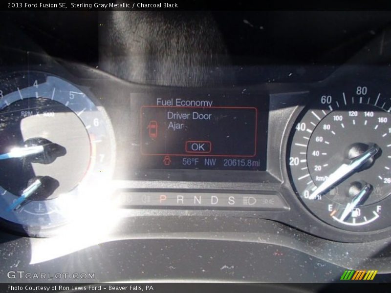 Sterling Gray Metallic / Charcoal Black 2013 Ford Fusion SE
