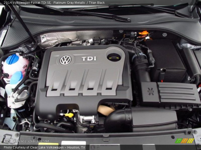 Platinum Gray Metallic / Titan Black 2014 Volkswagen Passat TDI SE