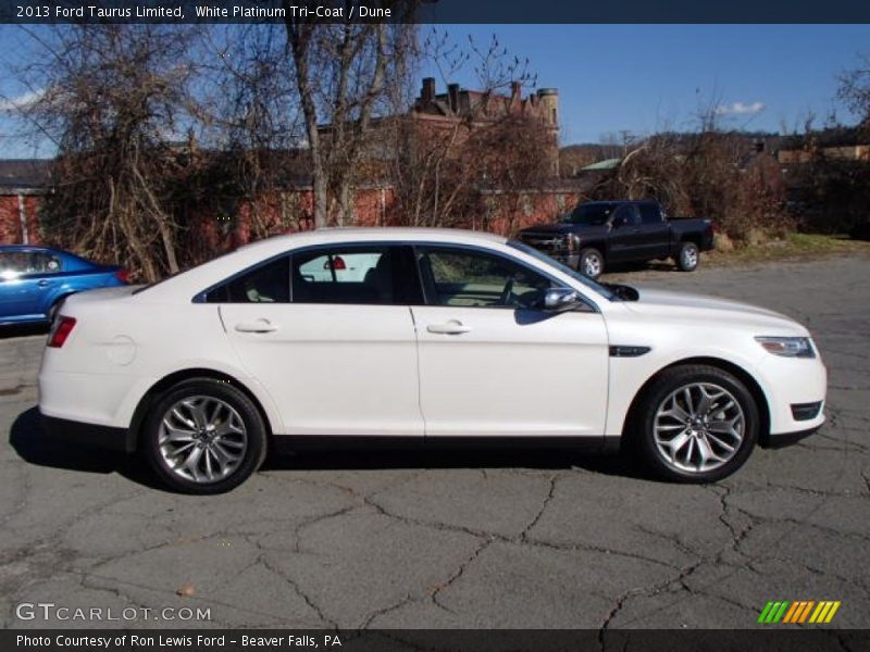 White Platinum Tri-Coat / Dune 2013 Ford Taurus Limited