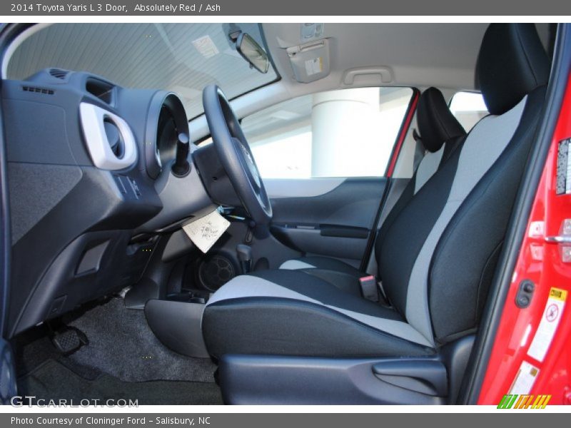 Front Seat of 2014 Yaris L 3 Door
