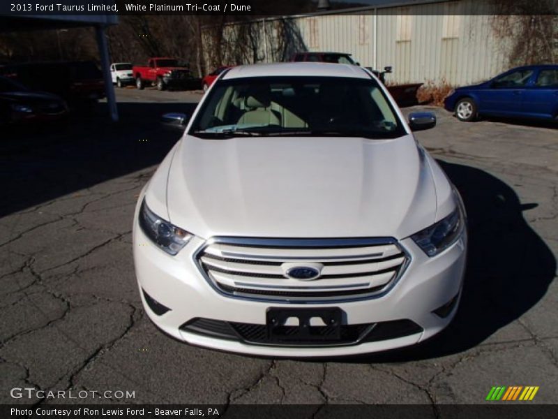 White Platinum Tri-Coat / Dune 2013 Ford Taurus Limited