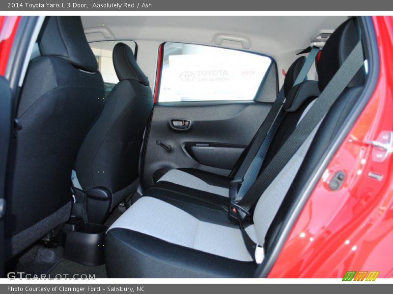 Rear Seat of 2014 Yaris L 3 Door