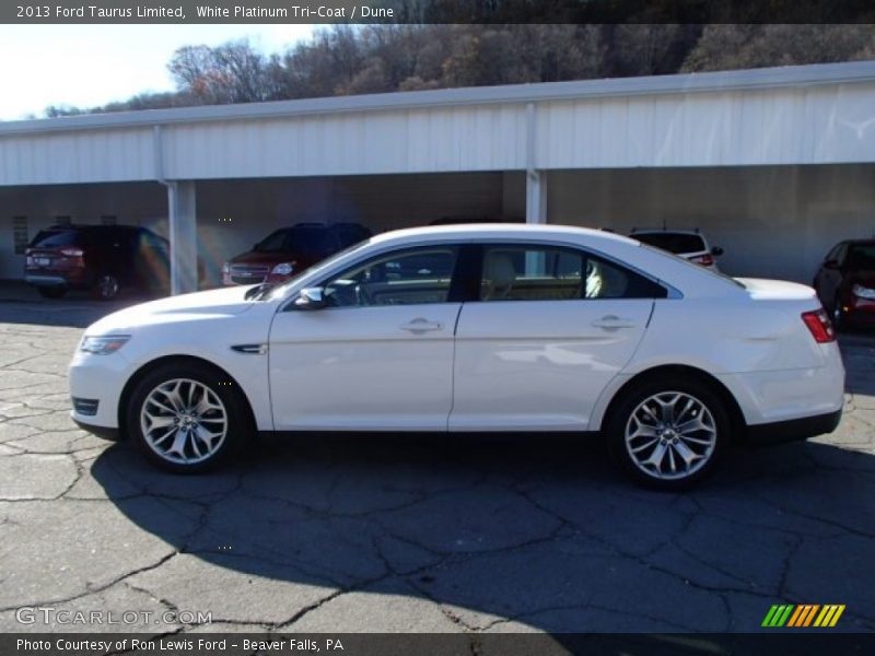 White Platinum Tri-Coat / Dune 2013 Ford Taurus Limited