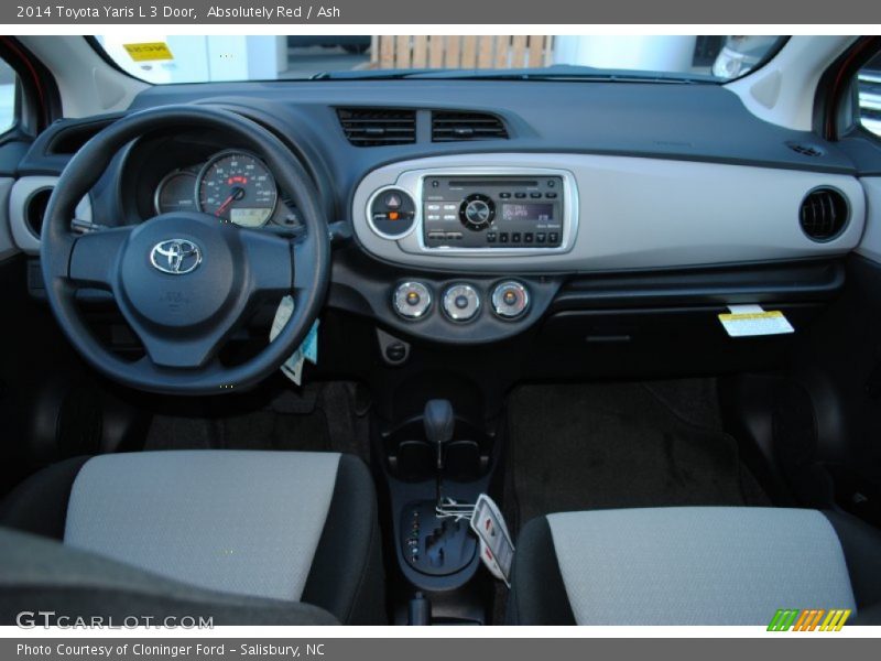 Dashboard of 2014 Yaris L 3 Door