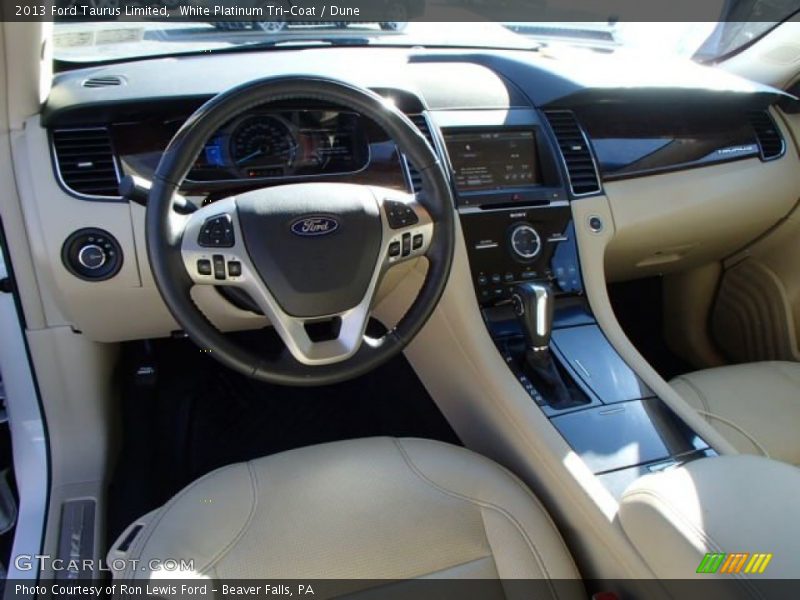 White Platinum Tri-Coat / Dune 2013 Ford Taurus Limited