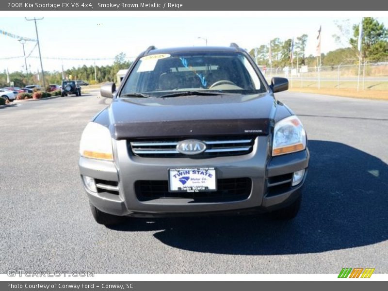 Smokey Brown Metallic / Beige 2008 Kia Sportage EX V6 4x4