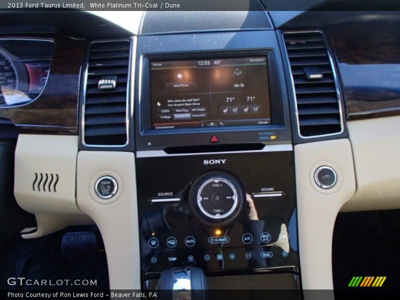 White Platinum Tri-Coat / Dune 2013 Ford Taurus Limited