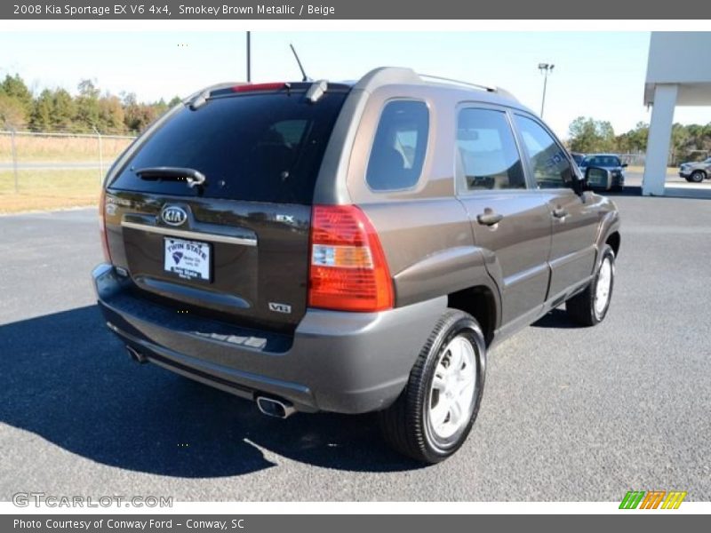 Smokey Brown Metallic / Beige 2008 Kia Sportage EX V6 4x4