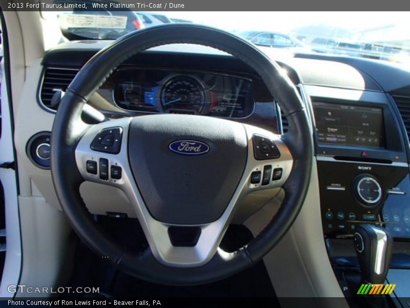 White Platinum Tri-Coat / Dune 2013 Ford Taurus Limited