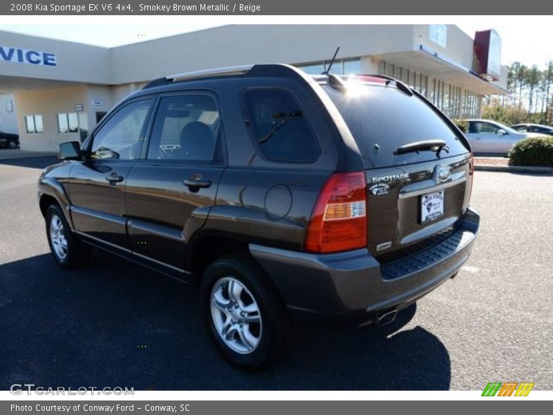 Smokey Brown Metallic / Beige 2008 Kia Sportage EX V6 4x4