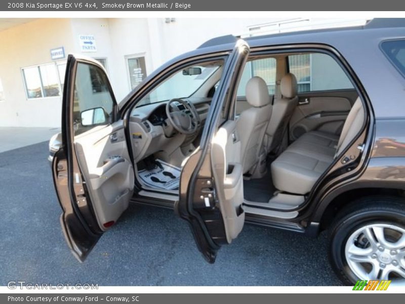 Smokey Brown Metallic / Beige 2008 Kia Sportage EX V6 4x4