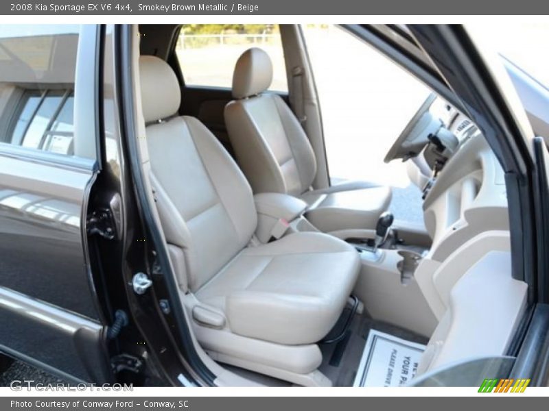 Smokey Brown Metallic / Beige 2008 Kia Sportage EX V6 4x4